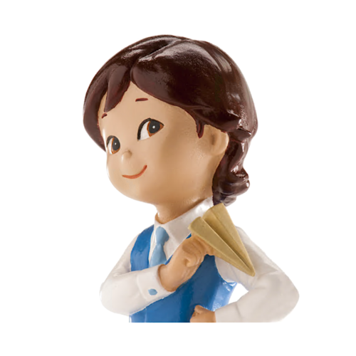 FIGURA PARA TARTA COMUNION - NIÑO CON AVION