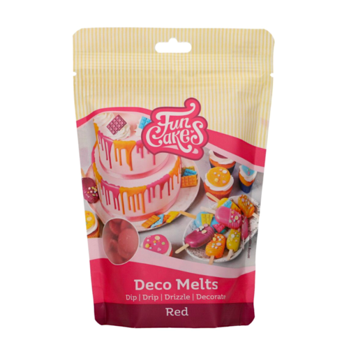 DECO MELTS FUNCAKES ROJOS 250 G