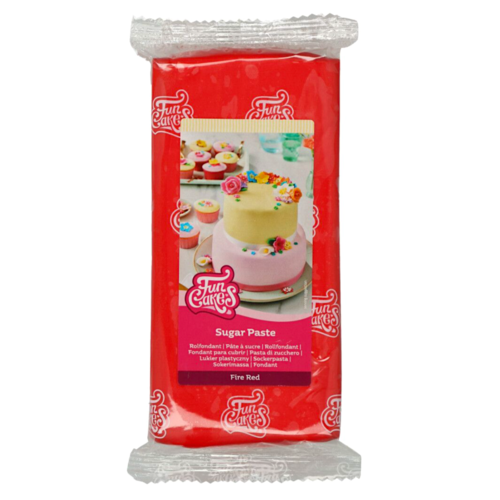 FONDANT FUNCAKES - ROJO FUEGO 1 KG