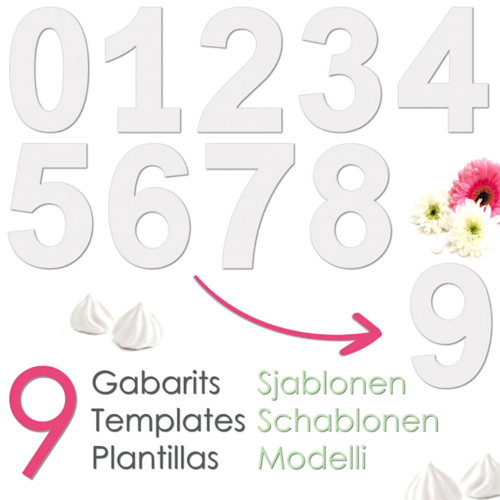 PLANTILLAS PARA TARTAS SCRAPCOOKING - NUMEROS