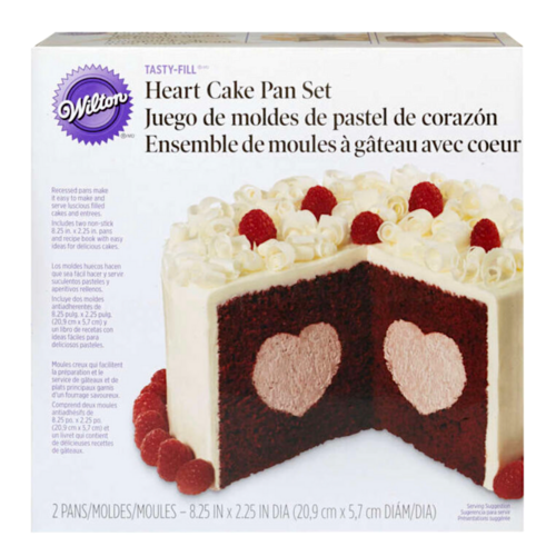 SET MOLDES CON RELLENO CORAZON - WILTON