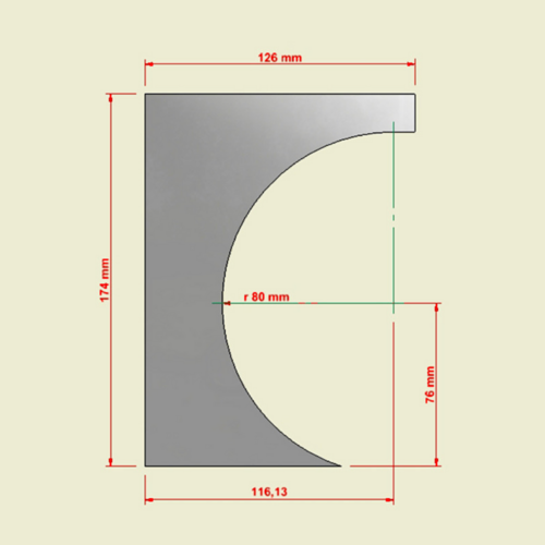 SCRAPER ALISADOR DE ACERO - ESFERICO N2