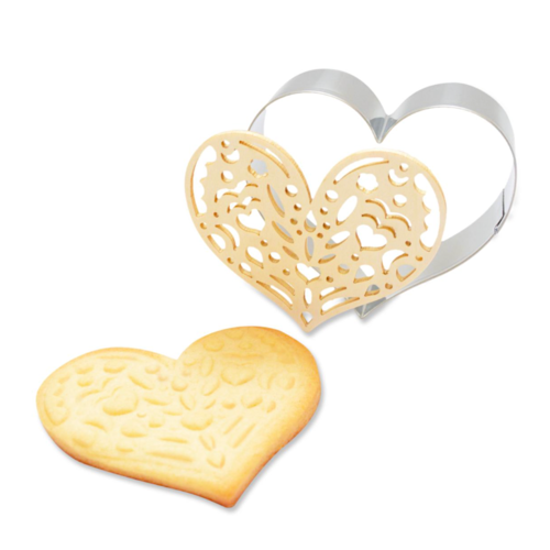 CORTADOR + SELLO PARA GALLETAS SCRAPCOOKING - CORAZON