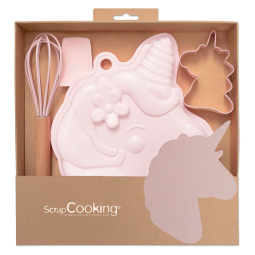 SET UTENSILIOS SCRAPCOOKING - UNICORNIO