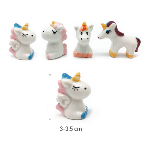 FIGURAS CERAMICA PARA ROSCON [DEKORA] - UNICORNIO 3D