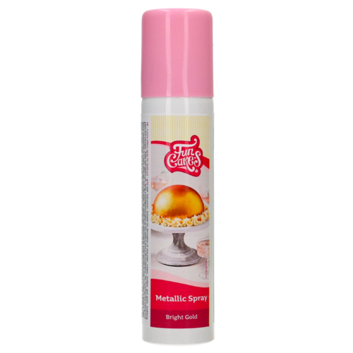 SPRAY METALICO FUNCAKES - ORO BRILLANTE (100 ML)