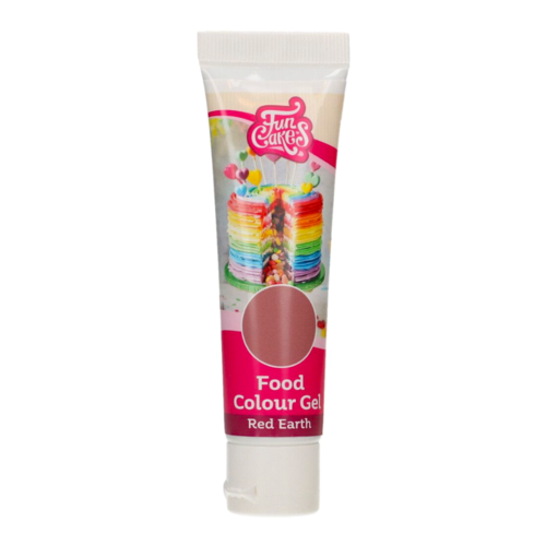 COLORANTE EN GEL DE FUNCAKES - RED EARTH / ROJO TIERRA 30 G