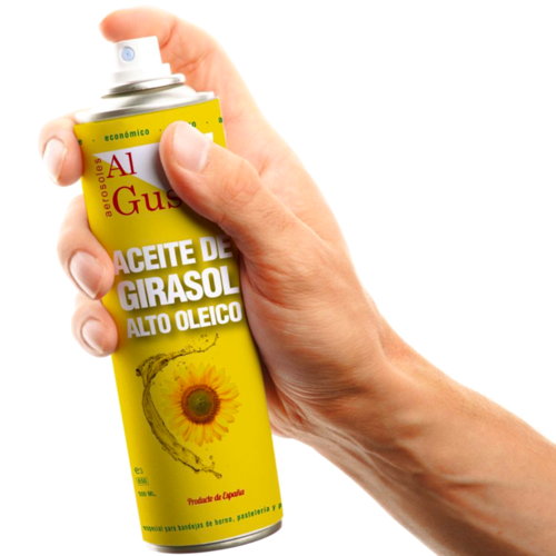 SPRAY DESMOLDANTE "AL GUSTO" - ACEITE GIRASOL ALTO OLEICO (500 ML)