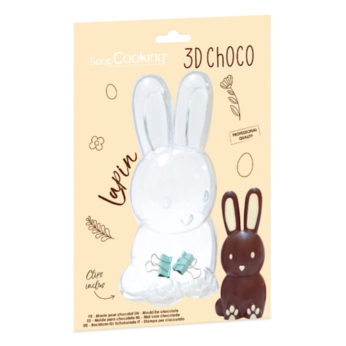 MOLDE PARA CHOCOLATE (3D) SCRAPCOOKING - CONEJO