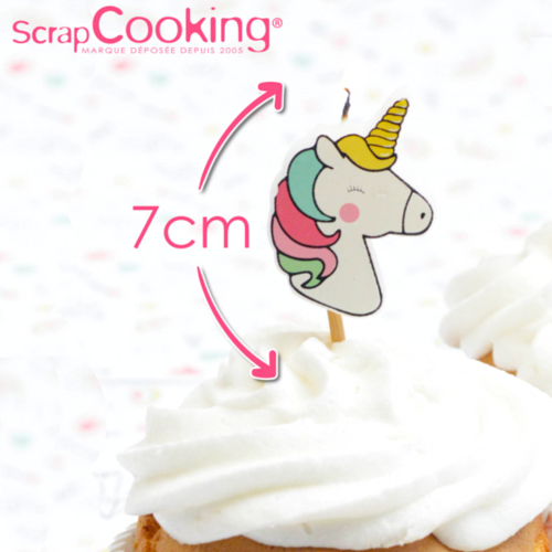 VELAS SCRAPCOOKING - UNICORNIOS