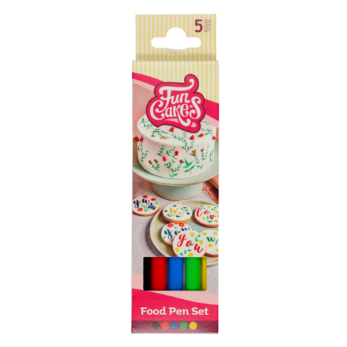 SET ROTULADORES COMESTIBLES FUNCAKES - COLORES PRIMARIOS