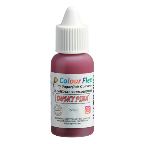 COLORANTE LIPOSOLUBLE "COLOURFLEX" SUGARFLAIR - DUSKY PINK / ROSA OSCURO (15 ML)