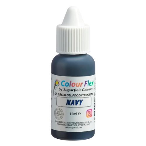 COLORANTE LIPOSOLUBLE "COLOURFLEX" SUGARFLAIR - NAVY / AZUL MARINO (15 ML)