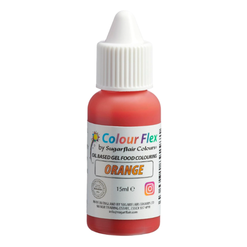 COLORANTE LIPOSOLUBLE "COLOURFLEX" SUGARFLAIR - ORANGE / NARANJA (15 ML)