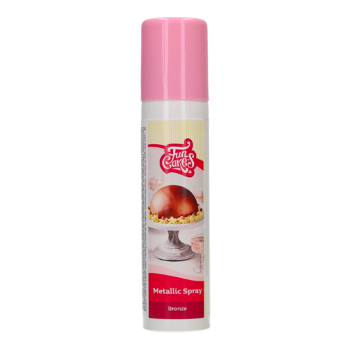 SPRAY METALICO FUNCAKES - BRONCE BRILLANTE (100 ML)