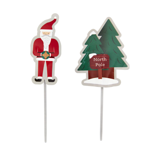 TOPPERS PARA CUPCAKE WILTON - SANTA