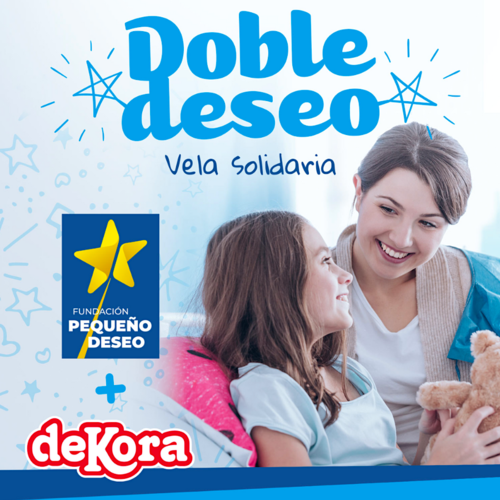 VELA SOLIDARIA "DOBLE DESEO" DEKORA - ESTRELLA