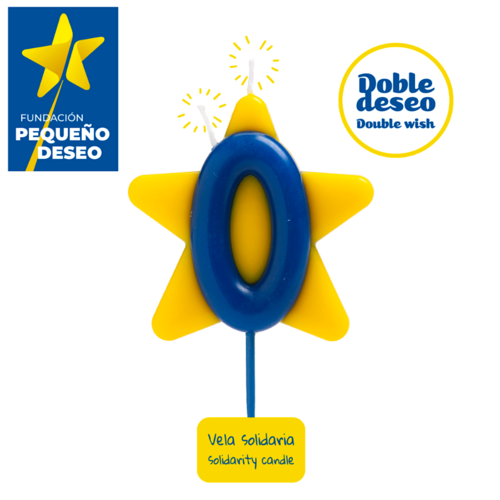 VELA SOLIDARIA "DOBLE DESEO" DEKORA - NUMERO 0