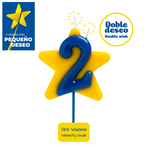 VELA SOLIDARIA "DOBLE DESEO" DEKORA - NUMERO 2