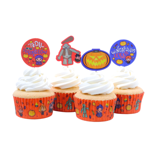 SET CAPSULAS CUPCAKE + TOPPERS PME - TROLL "HARRY POTTER"