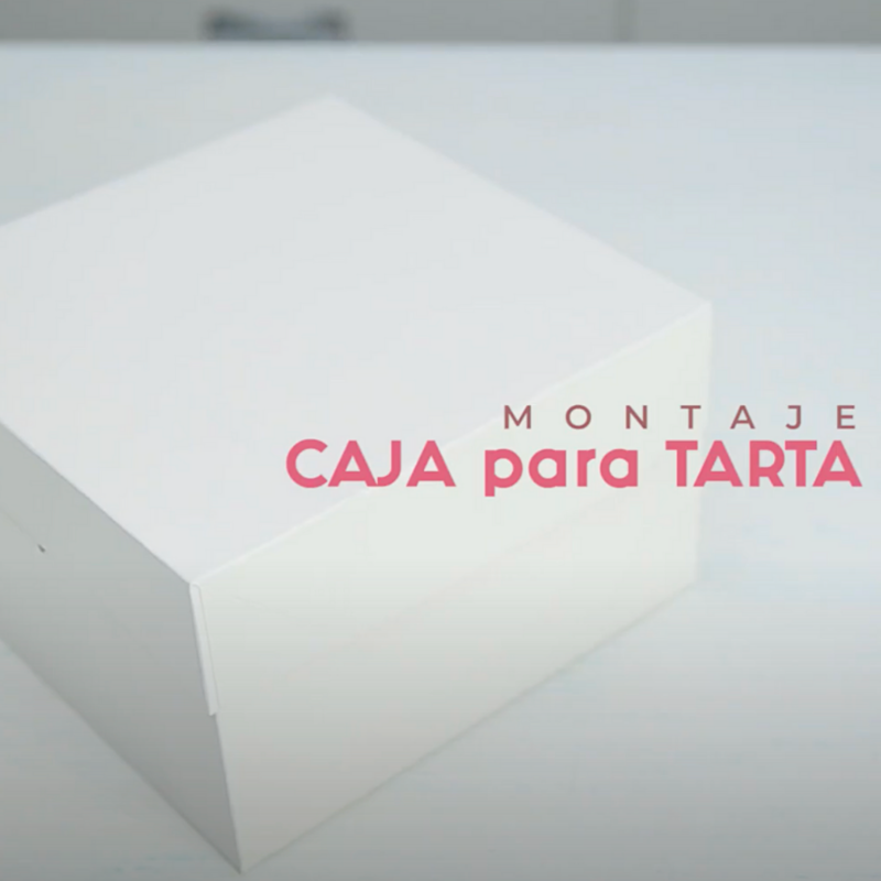 CAJA PARA TARTA CUADRADA BLANCA - 45 CM