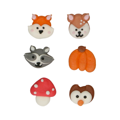 DECORACIONES DE AZUCAR FUNCAKES - ANIMALES DEL BOSQUE