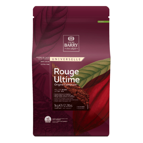 CACAO EN POLVO (100 %) CACAO BARRY - "ROUGE ULTIME" 1 KG