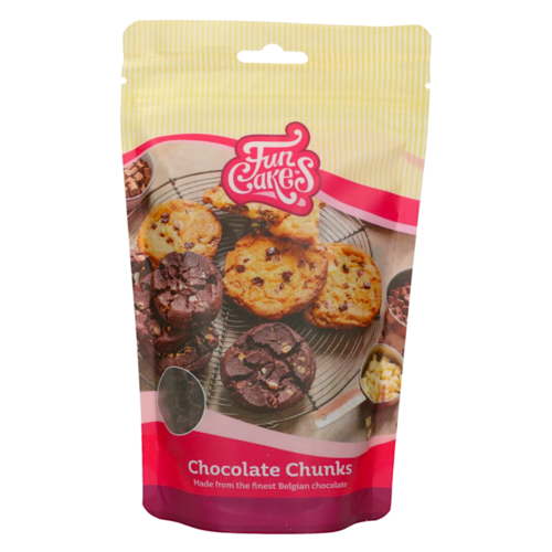 CHIPS DE CHOCOLATE NEGRO FUNCAKES - "CHUNKS" 350 G