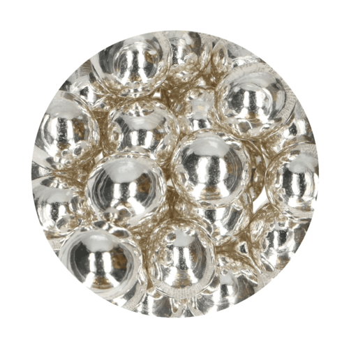 BOLAS CRUJIENTES DE CHOCOLATE FUNCAKES - METALLIC SILVER (130 G)