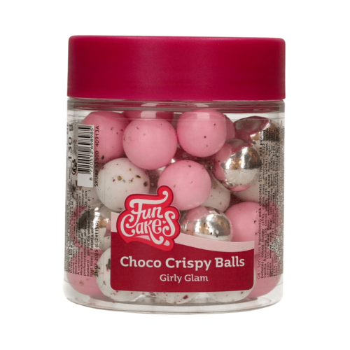 BOLAS CRUJIENTES DE CHOCOLATE FUNCAKES - GIRLY GLAM (130 G)