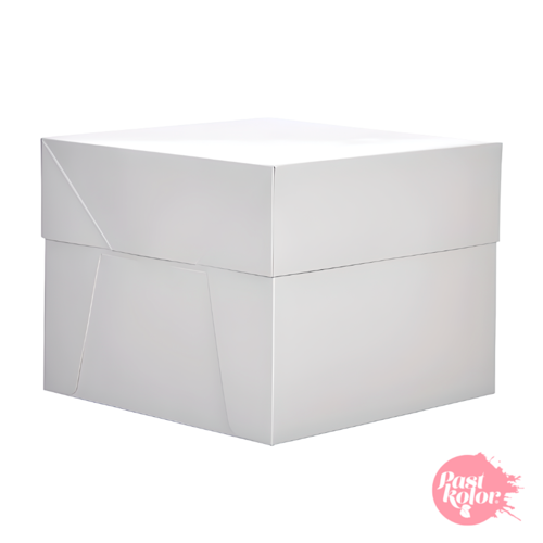 CAJA PARA TARTA CUADRADA BLANCA - 25 CM