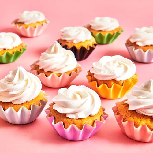 CAPSULAS CUPCAKES PARA HORNEAR "BLOOM" FUNCAKES - ROSAS PASTEL