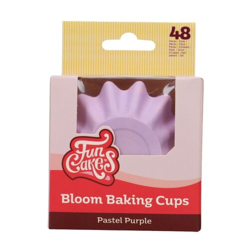 CAPSULAS CUPCAKES PARA HORNEAR "BLOOM" FUNCAKES - VIOLETA PASTEL